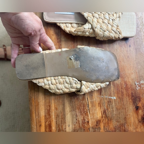 Steve Madden Tan Braided Leather Sandals - Picture 5 of 6